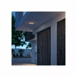 Alternative view of Philips Signify Philips SuperSlim LED Udendørsloftslampe I Sort Rustfritstål- W 15W 27K Sort IP54
