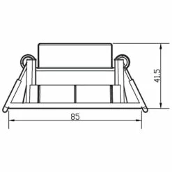 Alternative view of Philips Signify Philips TARAGON Funktionel LED Indbygningsspots I Hvid Plastik - SL262 EC RD 070 4.5W 27K W HV 3p