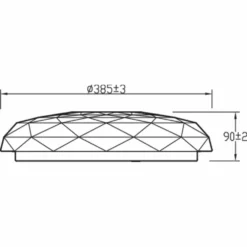 Alternative view of Philips Signify Philips TOBA Funktionel LED Loftlampe I Hvid Plastik/metal - CL505 RD 23W 27-65K D HV RC 06 Rustfritstål