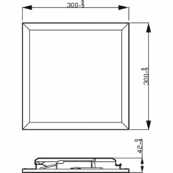 Philips Signify Philips Touch Funktionel LED Loftlampe I Hvid Metal/plastik - CL560 SQ 12W 40K W HV06 Rustfritstål -Indendørs Belysning Salgsbutik philips touch funktionel led loftslampe i hvid metalplastik cl560 sq 12w 40k w hv06 rustfristal 4