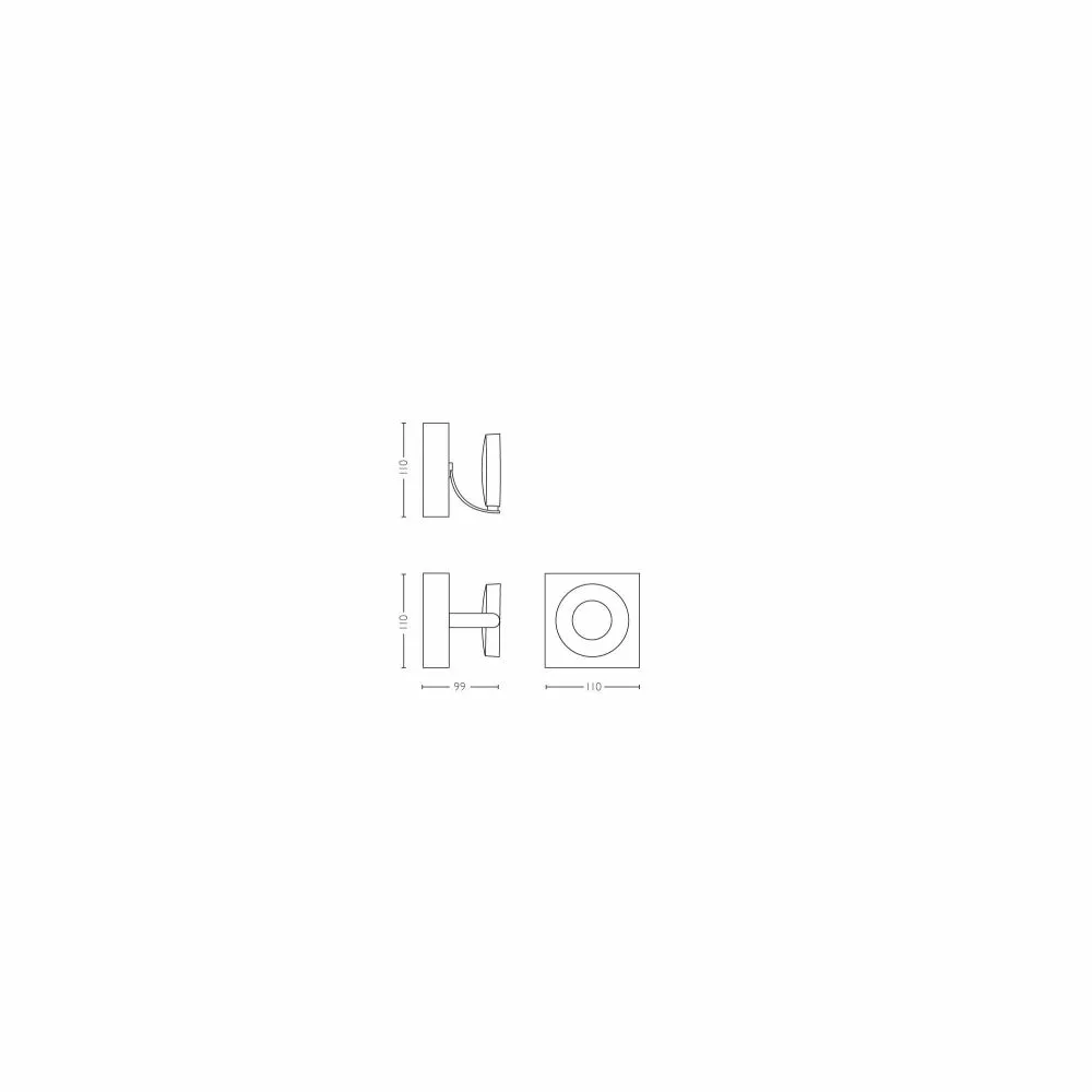 Philips Signify Philips WarmGlow LED CLOCKWORK Single Spot Hvid 1x4.5W SELV - 8718696154533 5 Philips Signify Philips WarmGlow LED CLOCKWORK Single Spot Hvid 1x4.5W SELV - 8718696154533 - Billede 3